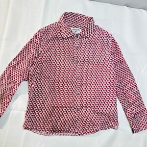 Sovereign Code Boys' Red and White Geometric Shirt